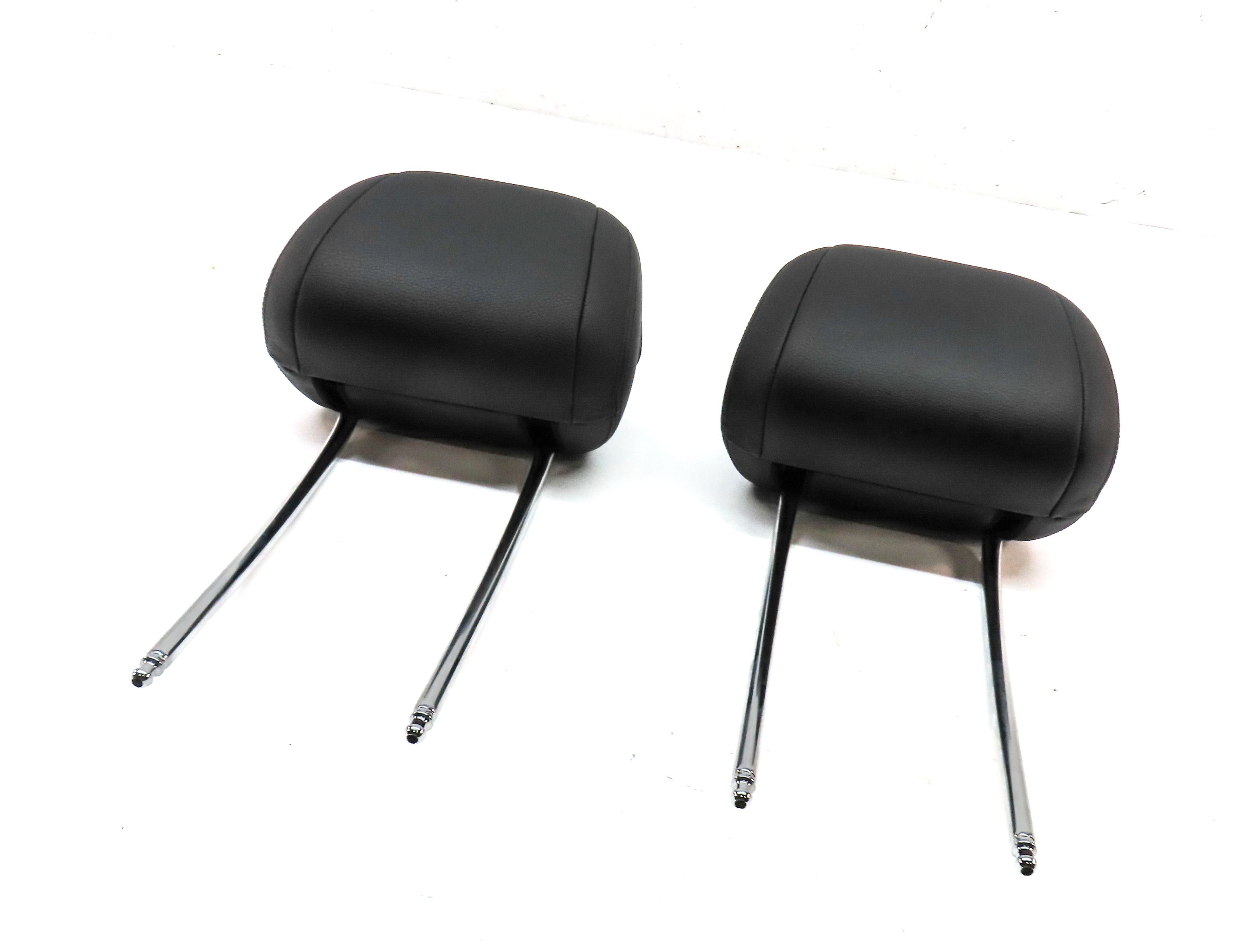 14-16 BMW 5 SERIES F10 FRONT LEFT & RIGHT SEAT HEADREST SET/2 (BLACK) — exact item pictured